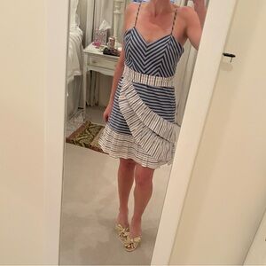 Striped Blue and White Sundress